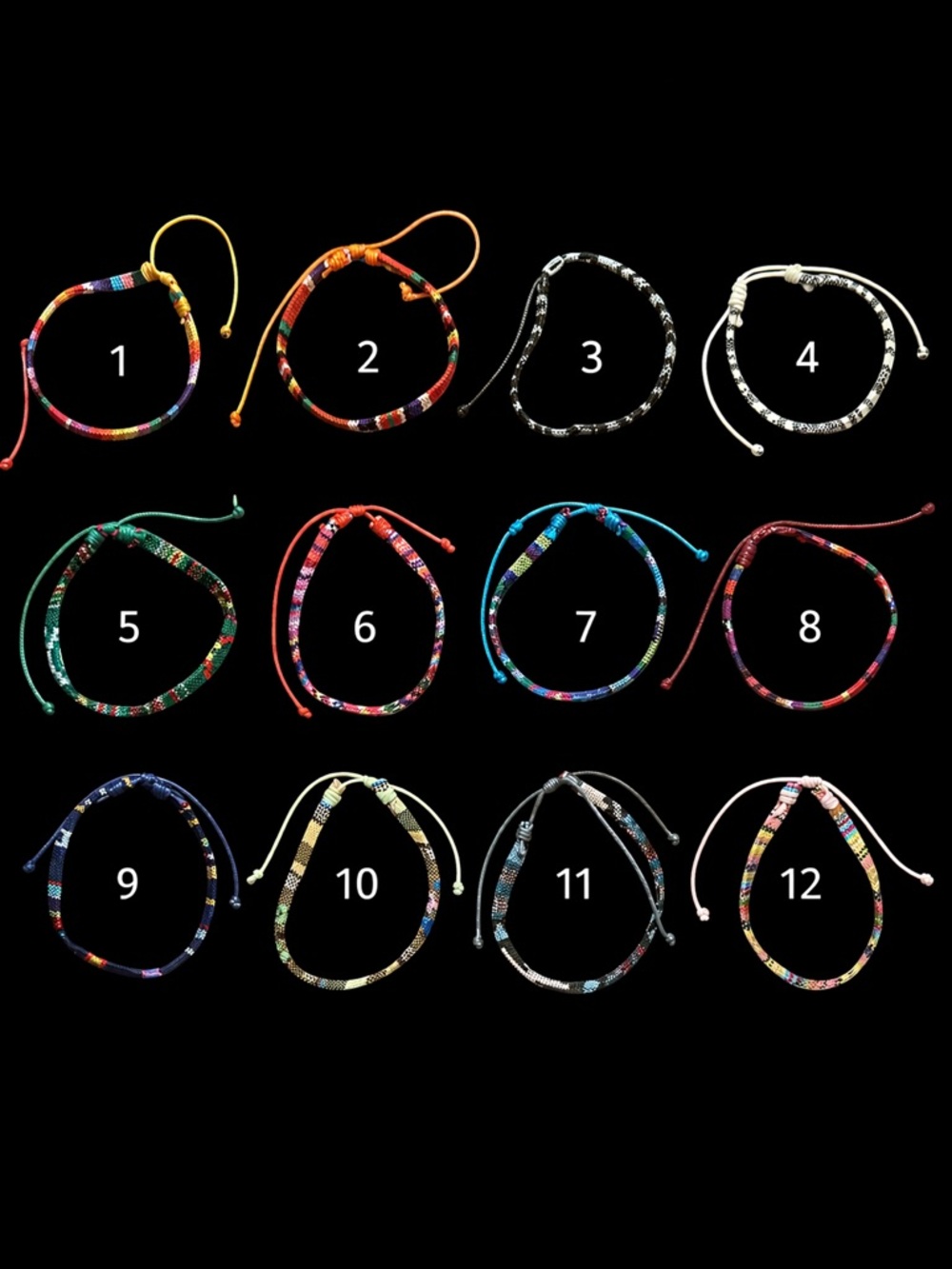Boho Friendship Bracelet Adjustable Woven Pick Your Color 1-12 - Picture 5 of 5